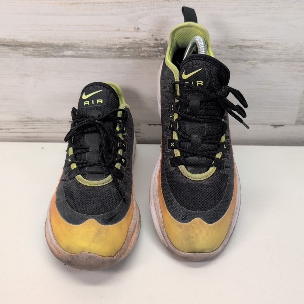 Nike Air Max Axis RF Boys Running Shoes Size 7Y Black Yellow Orange AV7590-001